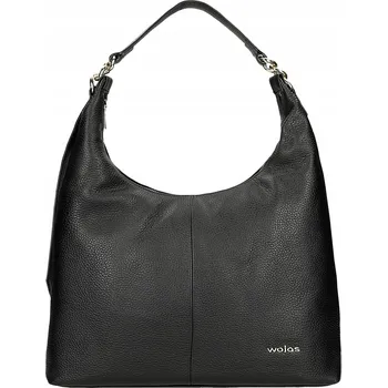 Kabelka Wojas kabelka z pravé kůže černá