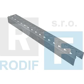 Stavební materiál Žebříkové příčky ZP2-50-37/2,0 - nerez V2A-surová - 2000x50