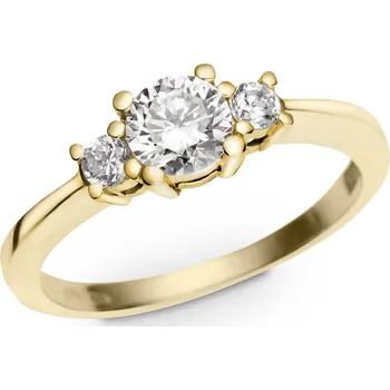 Prsten Prsten ze žlutého zlata s laboratorními diamanty 275 Velikost: 49