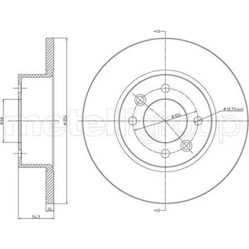 Brzdový kotouč Brzdový kotouč METELLI 23-0218