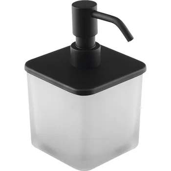 Dávkovač mýdla FLORI dávkovač mýdla s pumpičkou, černá mat