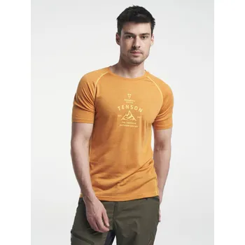 Tenson Pánské pánské vlněné triko TENSON Himalaya Wool Tee M tmavě oranžové Oranžová M (2852466)