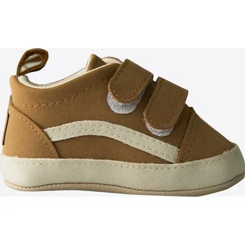Kojenecká souprava kitikate TENISKY NA SUCHÝ ZIP - S52295 Velikost: 18 (9-12 měsíců), Barva: HNĚDÁ