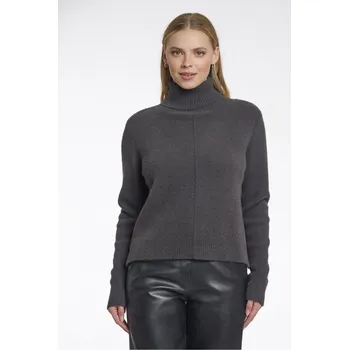 Dámský svetr Rino & Pelle Rino&Pelle svetr s rolákovým límcem Noor tmavě šedý Velikost: S
