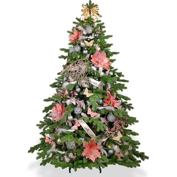 Vánoční stromek LAALU Vánoční stromek zdobený - NOBLESA, 132 ks ozdob, 240 cm