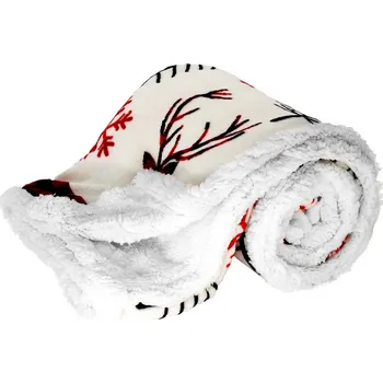 deka AROME HOME Deka 150 x 200 cm, s beránkem Vánoční soby, mikroflanel 1ks