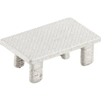 LED lišta Deko-Light profil koncovka - Combo nacvakávací plochá koncovka, 2515, pokovené, 1 ks 988152