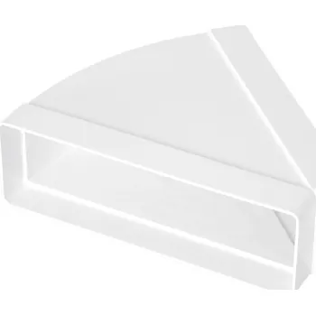 okap Plastové koleno hranaté horizontální 110/55 mm, 45°