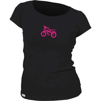 Motodoplněk Dámské triko nanosilver® MOTOLADY černé L