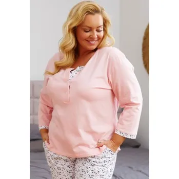 Dámské pyžamo Dámské pyžamo Doctor Nap 7324 - bavlna Světle růžová XL