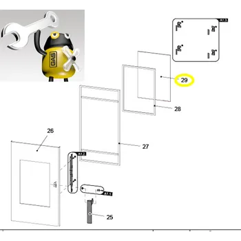 Krbová kamna HAAS+SOHN: Sklo 4x260x370 do kamen EBOLI, ND 0332215005304