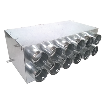 Vzduchotechnické potrubí Rozdělovač jednostranný dvouřadý 12x90/160 přechodový