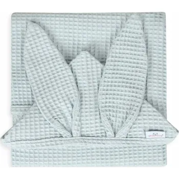 MATEX Osuška s kapucí wafel PRESTIGE BUNNY 70x140 [TB0456_33] světle zelená*