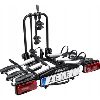 Nosič kol Nosič kol na tažné zařízení Aguri Krab 3 stříbrný skládací platforma 60 kg