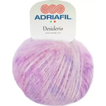 Příze Adriafil Desiderio 61 Fuchsiovo-smetanová (Mohérová příze Desiderio Fucsia)