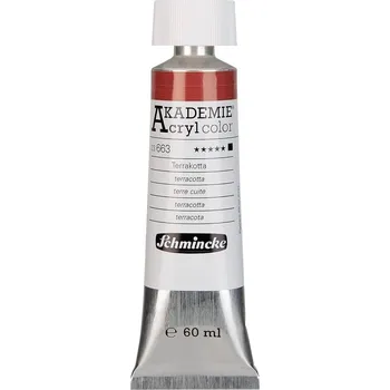 Vodová barva Schmincke Akademie Akrylová barva 663 Terracotta 60 ml 1 ks