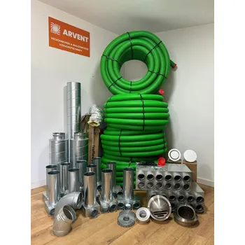 rekuperace vzduchu Kompletní sada pro svépomocnou montáž rekuperace dům 150 m² – rozvod Ø75 mm