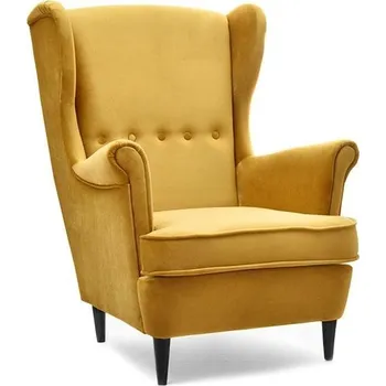 Křeslo MPT Křeslo ušák Malmo - velur medový Cenová skupina: Odstín dřeva nožičky