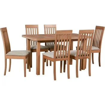 Jídelní set Drewmix Jídelní stůl Wenus 2, 6x židle Roma 9 Cenová skupina: Výběr látek A