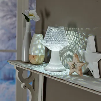 Stojací lampa Dotyková lampa Crystal bílá