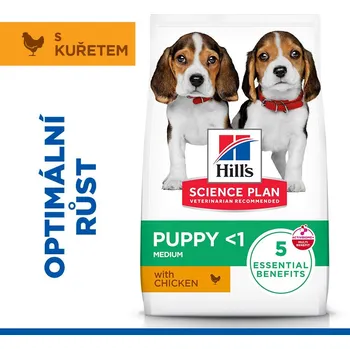 Krmivo pro psa Hill's Science Plan krmivo pro štěňata středních plemen s kuřetem 6 kg