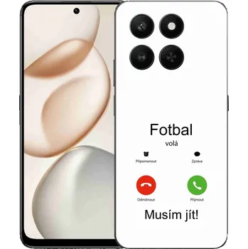 Pouzdro na mobilní telefon Gelový kryt mmCase na Honor 400 Smart 5G/4G/Honor X7d - fotbal volá bílé pozadí