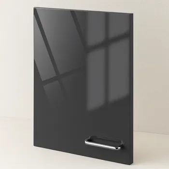 Komoda Senosan Nábytková dvířka vysoký lesk / Tmavě šedá SCR 85382 Plná dvířka Bílá