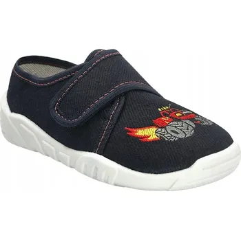 Chlapecká obuv Zetpol dětské papuče na suchý zip modré, velikost 29