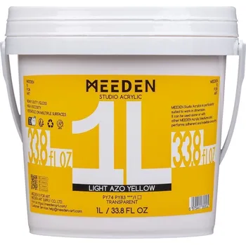 Vodová barva Meeden 34.1212 Akrylová barva 12 Light Azo Yellow 1000 ml 1 ks