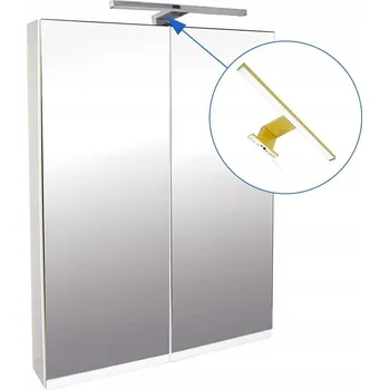 Zrcadlo Zrcadlová skříňka Atica 60 ZS LED-G s osvětlením Any LED 30 G, zlatá