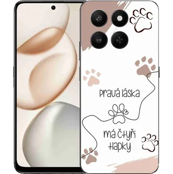 Pouzdro na mobilní telefon Gelový kryt mmCase na Honor 400 Smart 5G/4G/Honor X7d - psí motiv 1 bílé pozadí