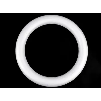 Věnec Ø35 cm polystyren, Balení 1 ks, Varianta bílá