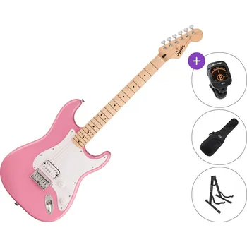Elektrická kytara Fender Squier Sonic Stratocaster HT H MN SET Flash Pink Elektrická kytara