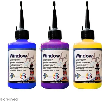 Speciální výtvarná barva Nerchau Window Art Creativ slupovací barva na sklo Barva: glitr perleťový