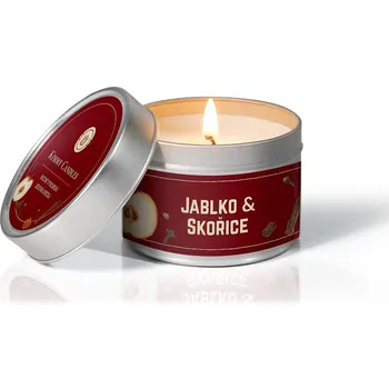 Aroma difuzér Kimmy Candles sójová svíčka Jablko & Skořice 100 g