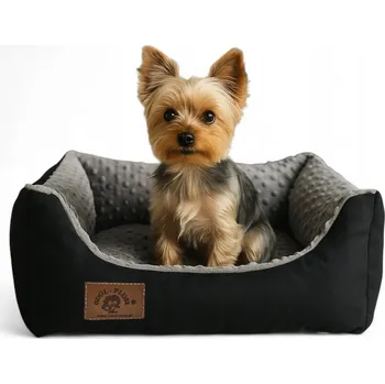 Pelíšek pro psa Odol-Plusz pelíšek pro psa černý, odstíny růžové 50 cm x 40 cm