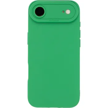 Pouzdro na mobilní telefon Zelený silikonový kryt se zvýšenou ochranou čoček pro iPhone 17 Air