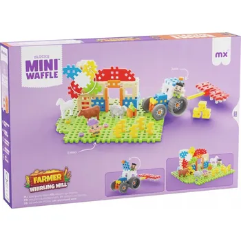ostatní stavebnice Marioinex stavebnice WAFFLE mini FARMER - Točící se mlýn, 109 dílků