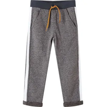 Chlapecké kalhoty vidaXL Dětské tepláky tmavě šedé melanž 140 [13098]