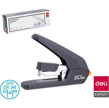 Děrovačka Sešívačka "BEZ NÁMAHY" DELI E0465 černá 60l