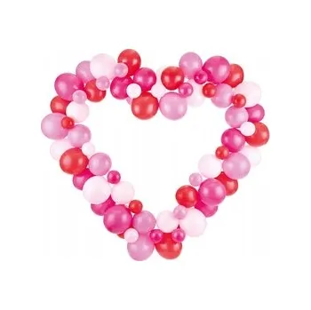 Balónek Balónová girlanda s rámem, růžová, 160 cm