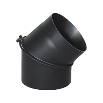 Kouřovod Komínové koleno, nastavitelné 0-45⁰ 130 mm