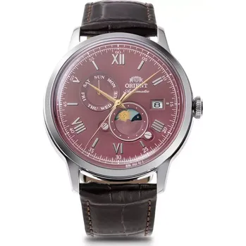 Hodinky Orient Bambino RA-AK0807R Sun and Moon + 5 let záruka a dárek ZDARMA