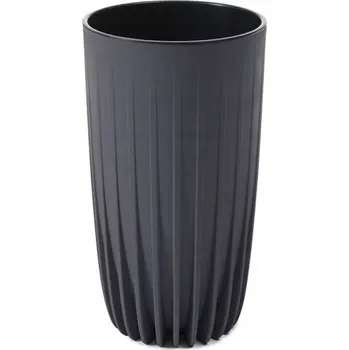 Květináč Plast Květináč šedý Lamela 42 cm x 25 x 42 cm