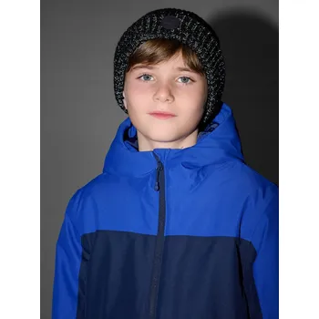 Čepice 4F Čepice beanie chlapecká - černá Univerzální