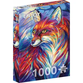 Puzzle PUZZLE 1000 BAREV LIŠKA , ENJOY
