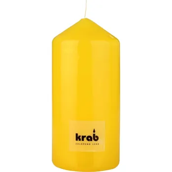 Svíčka Svíčka válec 50x90 mm - žlutá