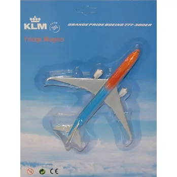 Dekorativní magnet PPC Holland PPC - magnet na lednici - Boeing B777-300ER KLM Orange Pride