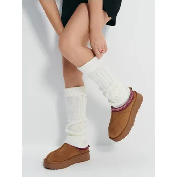 Cyklistické návleky Zateplené návleky na kotníky - ONE SIZE - House - krémový - 281GJ-01X