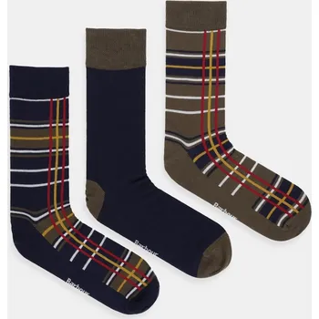 Pánské ponožky Ponožky Barbour 3-pack pánské, vínová barva MGS0071 59B, vel. ONE SIZE